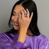Paparazzi Radiant Rhinestones - Purple Gemstone Ring