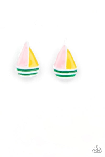 Paparazzi Starlet Shimmer Colorful Sailboat Earrings  (for Little Girls)
