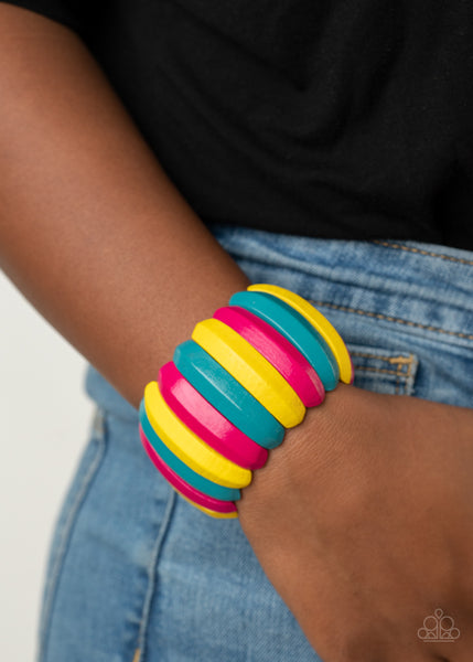 Colorfully Congo - Multi - Paparazzi Stretchy Bracelet- TheSavvyShoppersJewelryStore