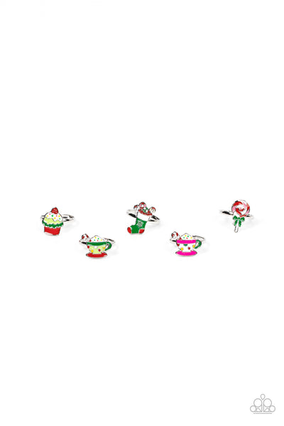 Paparazzi Starlet Shimmer Christmas-themed rings (for Little Girls)