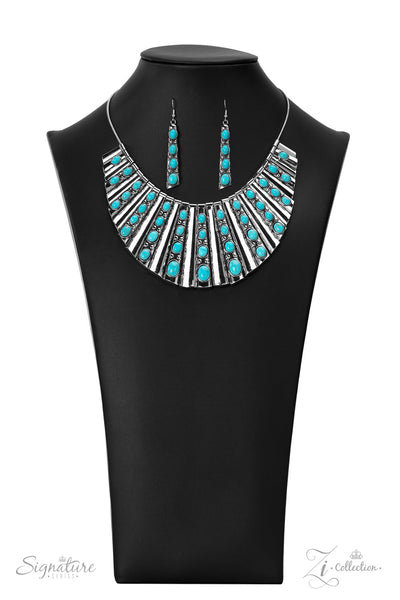The Ebony - Turquoise - Paparazzi Zi Collection Necklace - TheSavvyShoppersJewelryStore