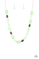 Paparazzi Meadow Escape - Green Necklace