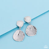 Paparazzi Metro Mermaid - Silver Clip-on Earrings