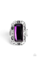 Paparazzi Radiant Rhinestones - Purple Gemstone Ring