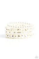 Paparazzi Gossip PEARL - White Bracelets