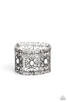 Paparazzi Fairest Filigree - White Bracelet