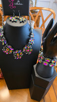 Paparazzi Obsessed - Zi Collection Oil Spill Necklace and 2 Diva In Disguise Bracelets