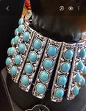 Paparazzi The Ebony - Zi Collection Turquoise Necklace and Bracelet