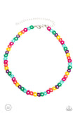 Paparazzi Multi colored Choker Necklace and Earring Combo