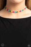 Paparazzi Multi colored Choker Necklace and Earring Combo