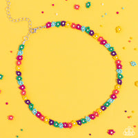 Paparazzi Multi colored Choker Necklace and Earring Combo