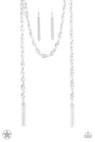 Paparazzi SCARFed for Attention - Silver Necklace