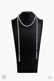 Paparazzi SCARFed for Attention - Silver Necklace