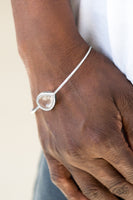 Paparazzi Make A Spectacle - White Gemstone Cuff Bracelet