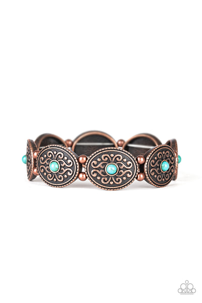 Paparazzi West Wishes - Copper Bracelet