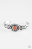 Paparazzi Wide Open Mesas - Orange Cuff Bracelet