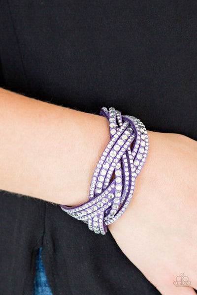 Paparazzi Bring On The Bling - Purple Wrap Bracelet