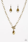 Paparazzi Club Sparkle - Brass Necklace