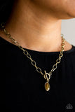 Paparazzi Club Sparkle - Brass Necklace