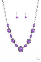 Paparazzi Voyager Vibes - Purple Necklace