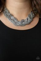 Paparazzi Brazilian Brilliance - Silver Seed Bead Necklace