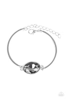 Paparazzi Definitely Dashing - Silver Bracelet with Smoky Gemstone