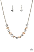 Paparazzi Simple Sheen - Silver and Gold Necklace