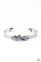 Paparazzi A Chic Clique - Blue Cuff Bracelet