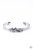 Paparazzi A Chic Clique - Blue Cuff Bracelet