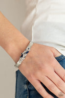 Paparazzi A Chic Clique - Blue Cuff Bracelet