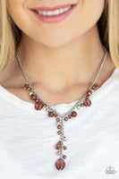 Paparazzi Crystal Couture - Brown Necklace