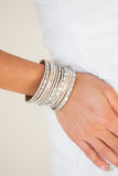 Paparazzi A Wait-and-SEQUIN Attitude - Brown Wrap Bracelet