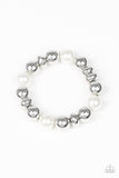 Paparazzi Upper Manhattan - Silver and Pearl Bracelet