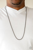 Paparazzi Cadet Casual - Men's Black Necklace