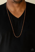 Paparazzi Covert Operation - Men's Copper Necklace