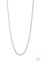 Paparazzi The Go-To Guy - Silver Men's Necklace