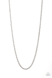 Paparazzi The Go-To Guy - Silver Men's Necklace