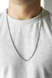 Paparazzi Free Agency - Men's Silver Necklace