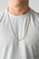 Paparazzi Free Agency - Men's Gold Necklace