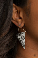 Paparazzi Have A Bite - Silver Earrings