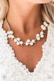 Paparazzi Love Story - Silver & Pearl necklace