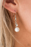Paparazzi Love Story - Silver & Pearl necklace