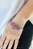 Paparazzi Stone Sage - Pink Bracelet