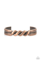 Paparazzi Metro Machine - Copper Cuff Bracelet for Men