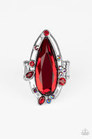 Paparazzi Sparkle Smitten - Red Rhinestone Ring