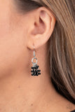 Paparazzi Party Posh Princess - Black Earrings