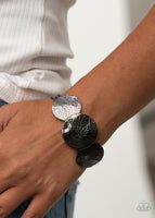 Paparazzi Urban Aftershock - Black Cuff Bracelet