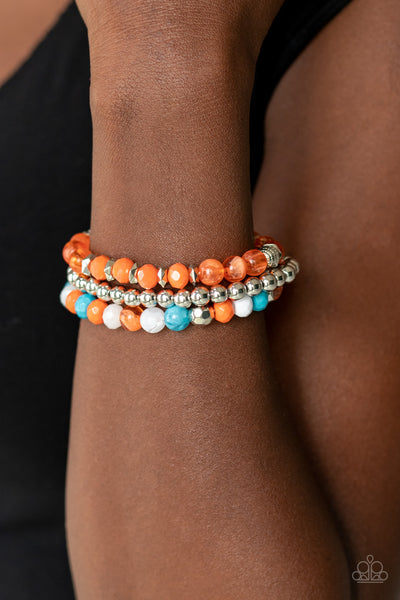 Paparazzi Sugary Shimmer - Multi Stretchy Bracelet