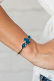 Paparazzi Boho Beach Babe - Blue Cuff Bracelet