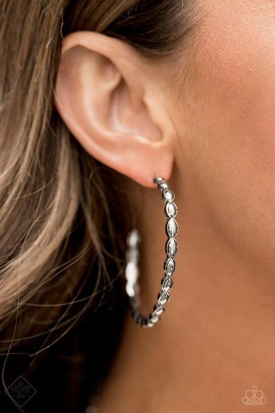 Paparazzi Hoop Hype - Silver Hoop Earrings